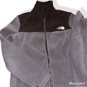 The North Face Black and Gray Fleece Jacket-Men’s Med